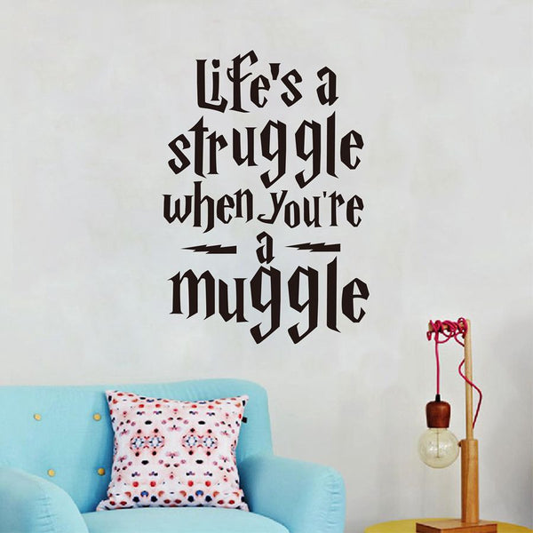 "Life is a struggle..."  Harry Potter Wall Stickers