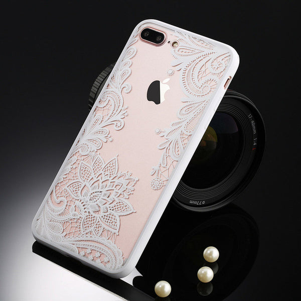 Sultry Detailed Lace Phone Case For Apple iPhone 7 6 6s 5 5s SE Plus iPhone7Plus