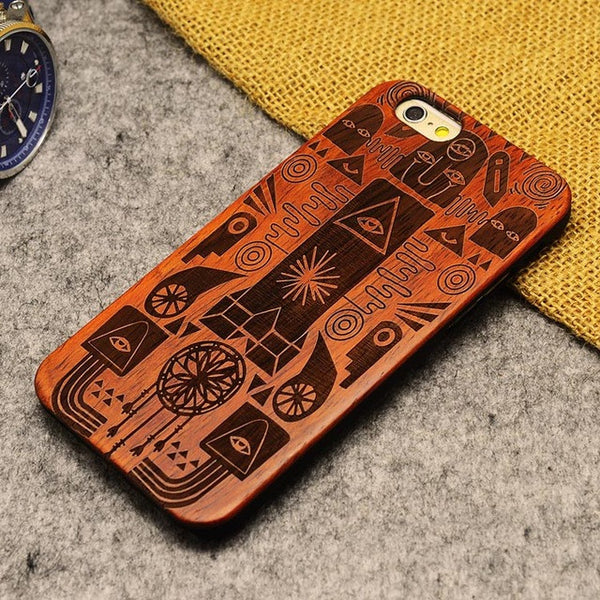 Lightweight Luxury Bamboo Wood Case For Iphone 5 5S 6 6S 6Plus 6S Plus 7 7Plus