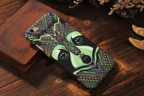 Psychedelic Luminous Embossed Feel Aztec Animal case IPhone 7, 7Plus, 6, 6s, 6plus, 5, 5s