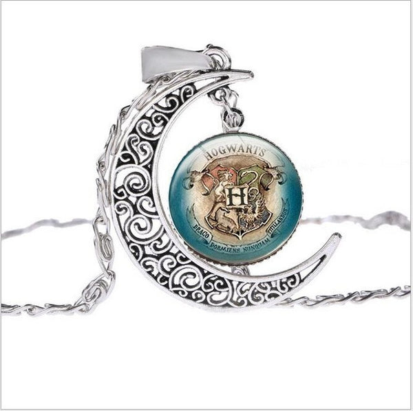 Harry Potter Time Glass Crystal Moonstone Necklace