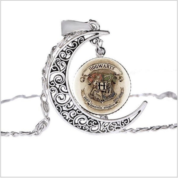 Harry Potter Time Glass Crystal Moonstone Necklace