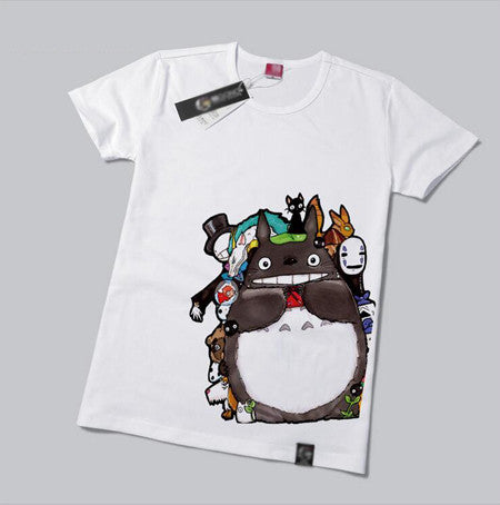 Harajuku Kawaii Cat Totoro Short Sleeve Cotton T shirt