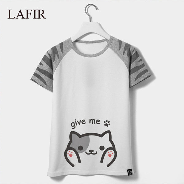 Harajuku Kawaii Cat Totoro Short Sleeve Cotton T shirt