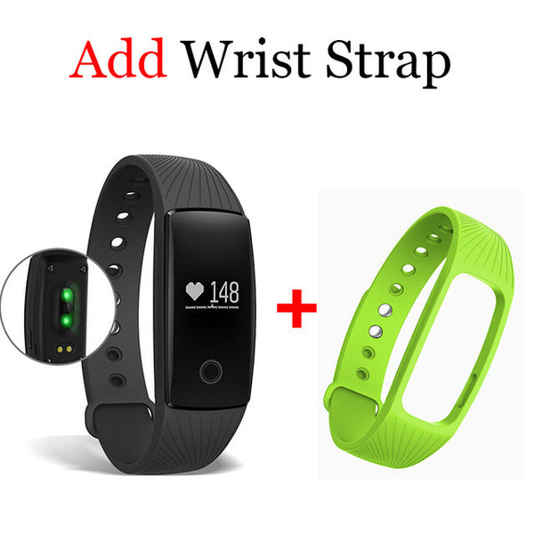 Smartband Heart Rate Monitor ID107 Fitness Flex Wristband for Android iOSt