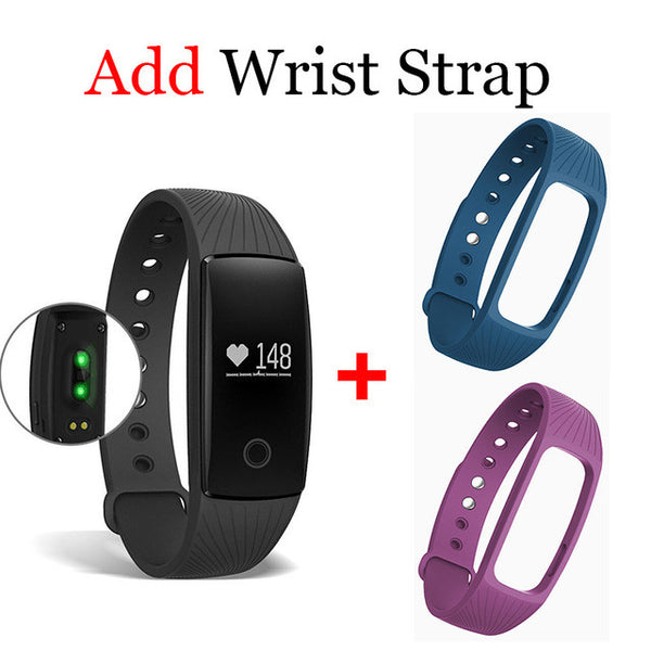 Smartband Heart Rate Monitor ID107 Fitness Flex Wristband for Android iOSt