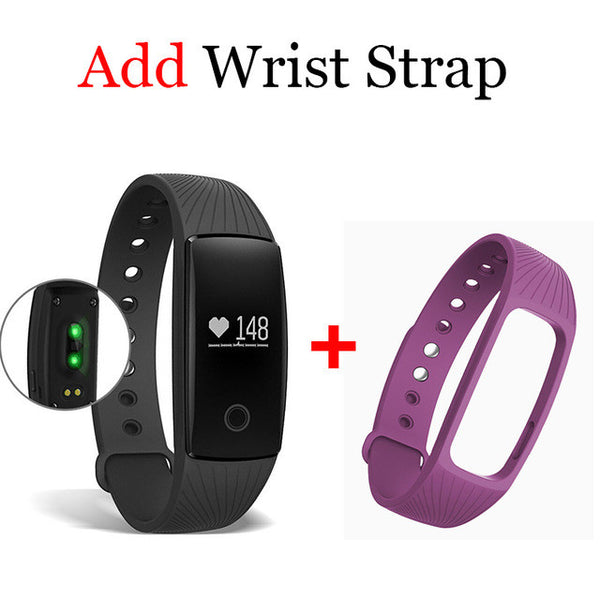 Smartband Heart Rate Monitor ID107 Fitness Flex Wristband for Android iOSt