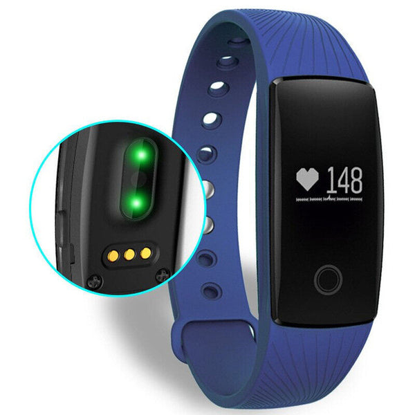 Smartband Heart Rate Monitor ID107 Fitness Flex Wristband for Android iOSt