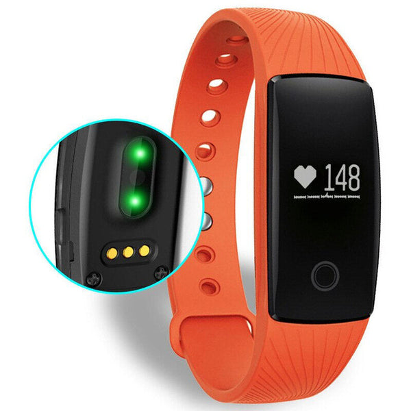 Smartband Heart Rate Monitor ID107 Fitness Flex Wristband for Android iOSt