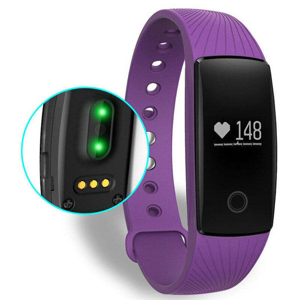 Smartband Heart Rate Monitor ID107 Fitness Flex Wristband for Android iOSt