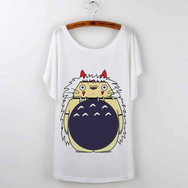 Totoro Print Harajuku 2017 Fashion Short Sleeve T-shirt