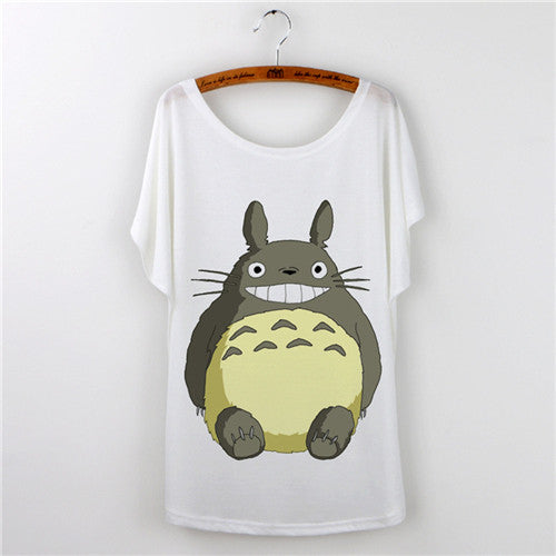 Totoro Print Harajuku 2017 Fashion Short Sleeve T-shirt