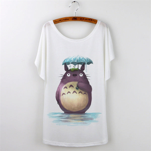 Totoro Print Harajuku 2017 Fashion Short Sleeve T-shirt