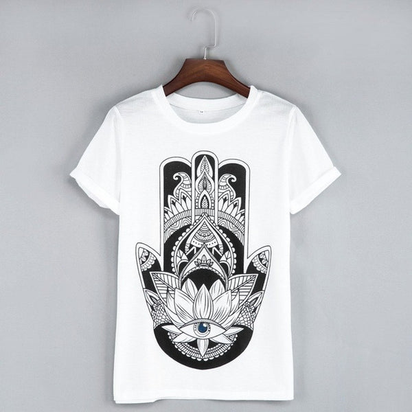 Summer Women White T shirt  Tops