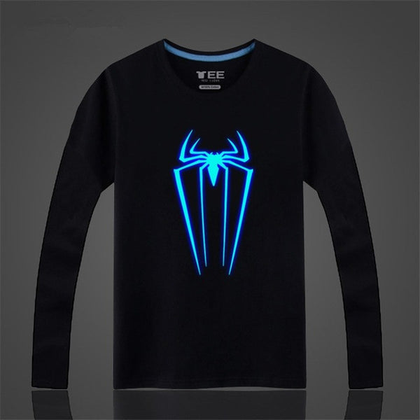 Long Sleeve Quality Glow T Shirt Men Naruto