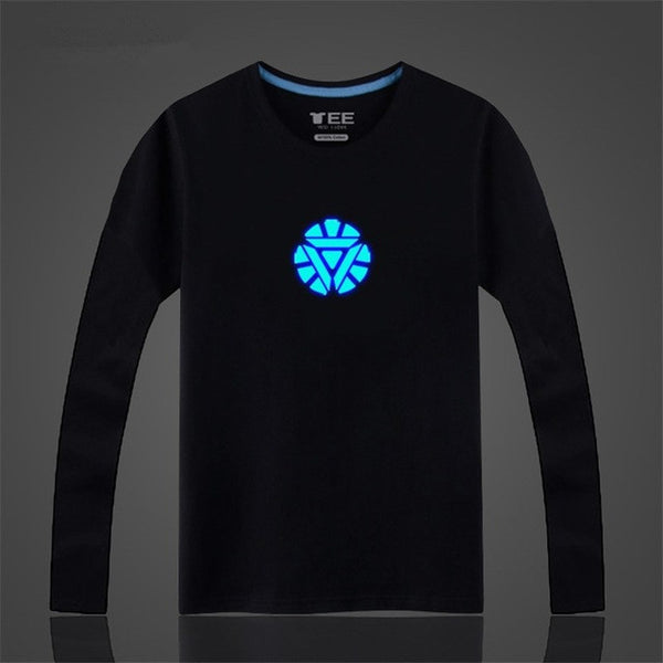 Long Sleeve Quality Glow T Shirt Men Naruto