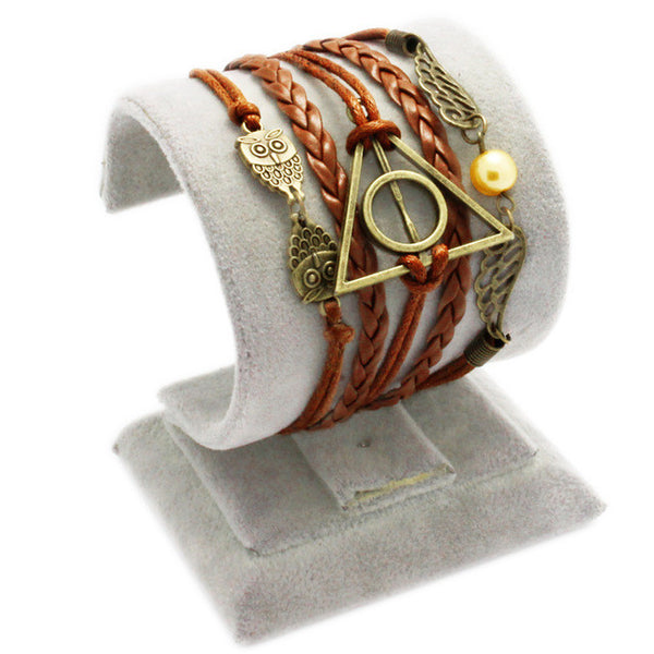 Harry Potter Deathly Hallows and Golden Snitch Bracelet