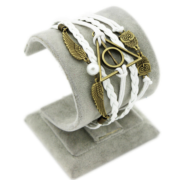 Harry Potter Deathly Hallows and Golden Snitch Bracelet